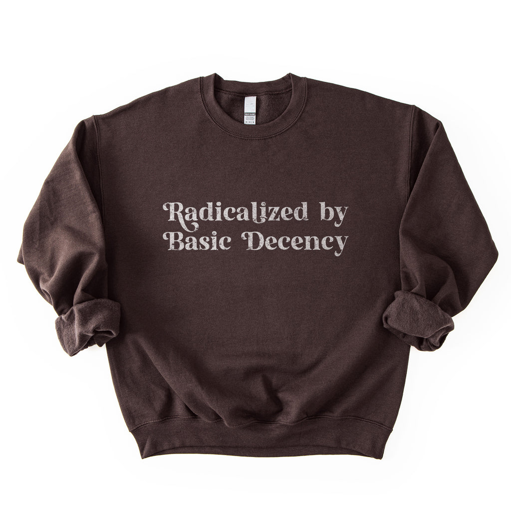 Radicalized by Basic Decency Sweatshirt